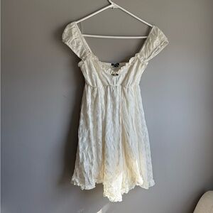 Wild Fable Ivory Lace Top with Floral Accent